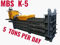 MBS-10LUK 75x85 Manual Front Cover Waste Baler Press Machine - 0