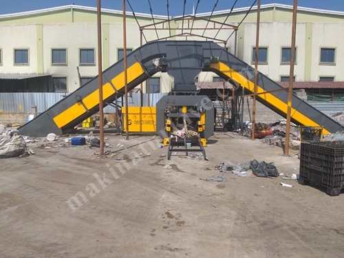 Tam Otomatik 110x90(60) Kağıt Çuval Naylon Pet Balyalama Pres Makinası