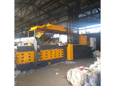Tam Otomatik 110X120(120)Lık Kağıt Çuval Naylon Pet Balyalama Pres Makinası - 2