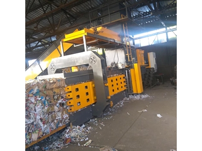 Tam Otomatik 110X120(120)Lık Kağıt Çuval Naylon Pet Balyalama Pres Makinası - 3