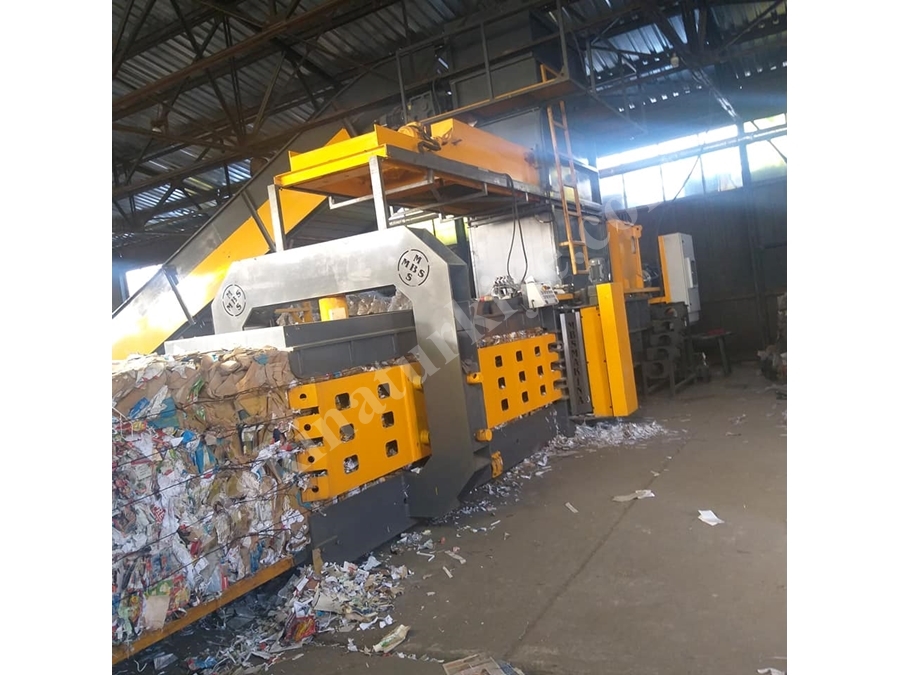 Tam Otomatik 110X120(120)Lık Kağıt Çuval Naylon Pet Balyalama Pres Makinası