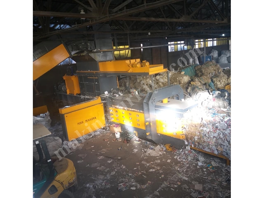 Tam Otomatik 110X120(120)Lık Kağıt Çuval Naylon Pet Balyalama Pres Makinası