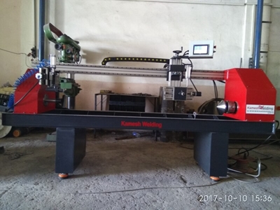 1000 mm Dairesel Tank Tüp Kazan Kaynak Makinası - 19