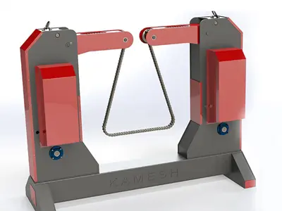 3000 Kg Chain Type Turning Machine