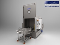 1350 mm Döner Sepetli Yağ Yıkama Makinası