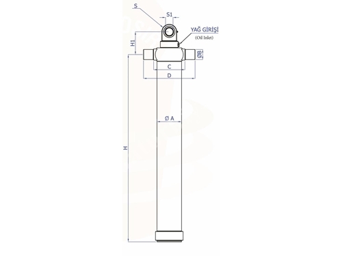 Front Loading Hydro-Pneumatic Cylinder Hydrosir Type A
