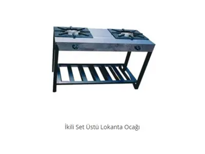 İkili Set Üstü Lokanta Ocağı Arge Endüstriyel