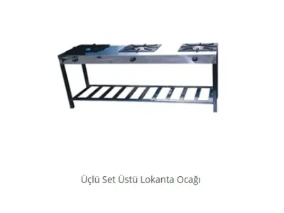Üçlü Set Üstü Lokanta Ocağı Arge Endüstriyel