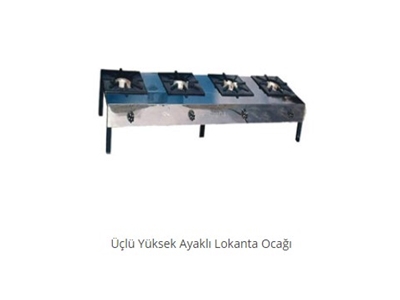 Üçlü Yüksek Ayaklı Set Üstü Lokanta Ocağı Arge Endüstriyel
