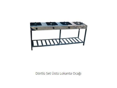 Dörtlü Set Üstü Lokanta Ocağı Arge Endüstriyel