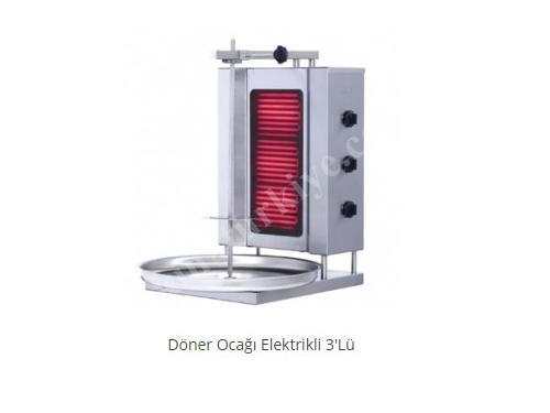 Elektrikli Döner Ocak 3'Lü Arge Endüstriyel
