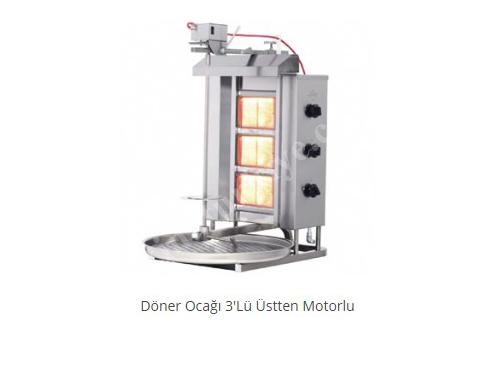 Üstten Motorlu Döner Ocak 3'Lü Arge Endüstriyel