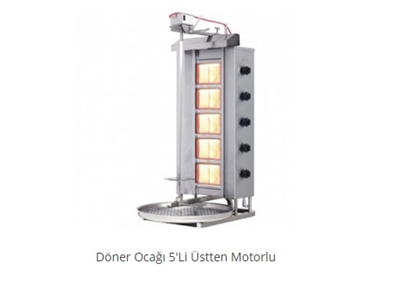 Üstten Motorlu Döner Ocak 5'Li Arge Endüstriyel - 0