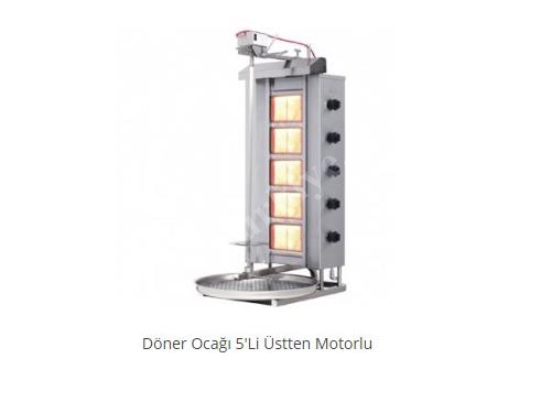 Üstten Motorlu Döner Ocak 5'Li Arge Endüstriyel