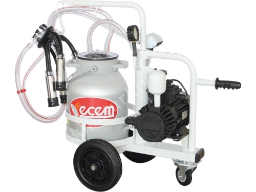 Ecem Mini Model Tek Sağım Tek Güğüm İnek Sağım Makinesi