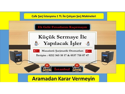 Şarj Makinesi 1Tl Şarjmatik Cafe Ek Gelir Kazanın İmalatçı Firma Aramadan Karar Vermeyin - 1