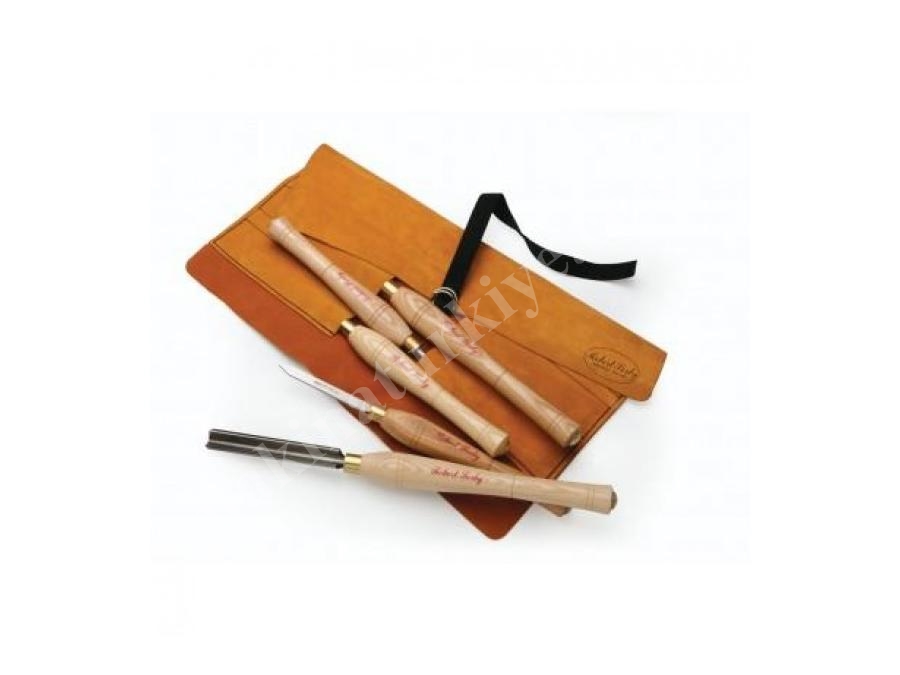 5-teiliger Skiver-Set mit A5HSTLR Ledermessertasche