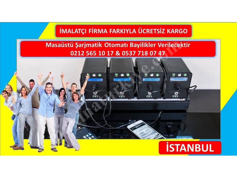 Ücretsiz Kargo Şarj Otomatı İmalatçıları Şarjmatik Bayilik