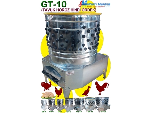 GT 10 Tavuk, Hindi Ve Ördek Yolma Makinası 