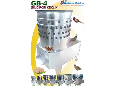 GB 4 Bıldırcın Tüy Yolma Makinesi 