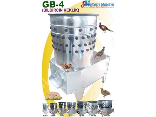 GB 4 Bıldırcın Tüy Yolma Makinesi 