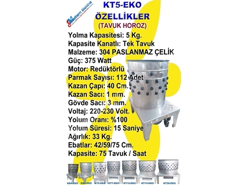 KT 5 Tavuk Yolma Makinası 
