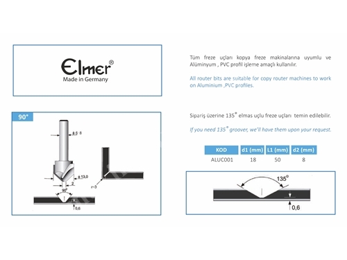 Tip 1 Elmer Router Bit