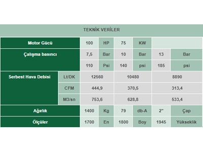 100 Hp İnvertörlü Vidalı Kompresör - 2