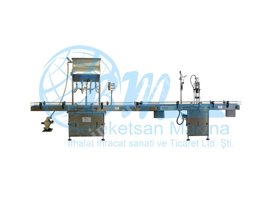 Motor Yağı Teneke Sıvı Dolum Makinası