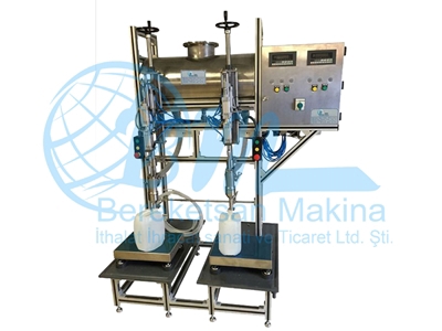 Loadcelli Terazili Sıvı Dolum Makinesi