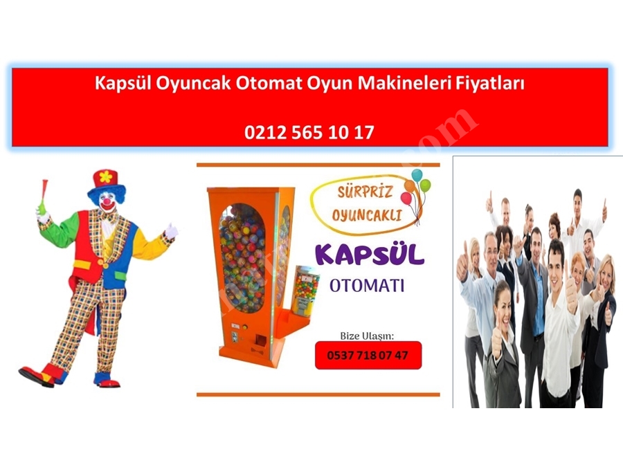 Kapsül Oyuncak Makinesi Kiralama
