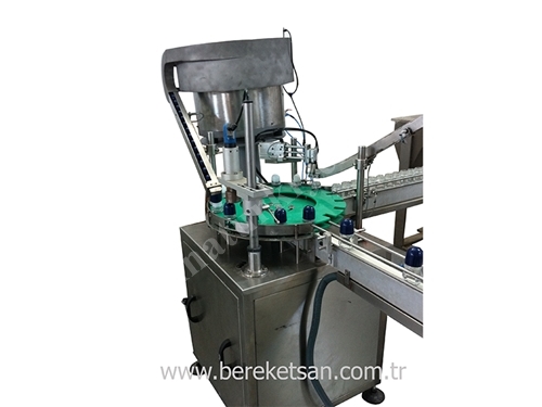 Otomatik Rolon Vidalı Kapak Kapatma Makinası