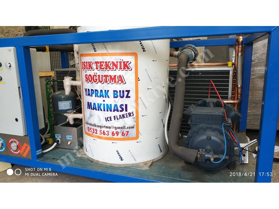 Yaprak Buz Makinası Buz Makinesi Flake Ice Machine 750 Kg/24H 