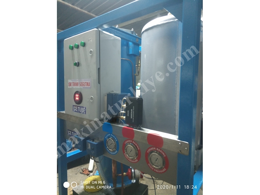 Kristal Buz Makinesi bardak Tüp Buz Makinası Buz Makinesi 2000 Kg/ 24H Tube Ice Machine 