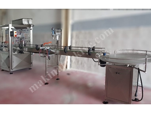 2 Nozullu (250ml-5 Litre) Otomatik Sıvı Dolum Makinası