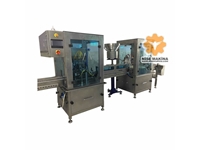 4'lü Lineer (Servo Sistem) Sıvı Dolum Makinası 