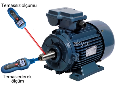 Takometre Temaslı Temassız Devir Ölçer Cem-At8 - 7