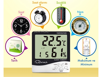 Sıcaklık Ve Nem Ölçer Loyka H100 Plus - 4