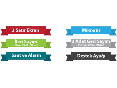 Kronometre Dijital 3 Ekranlı Zamanlayıcı Loyka G 300 - 2