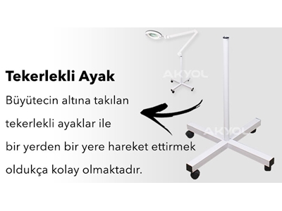 Büyüteç Led Işıklı Ayaklı Tello 5X - 6