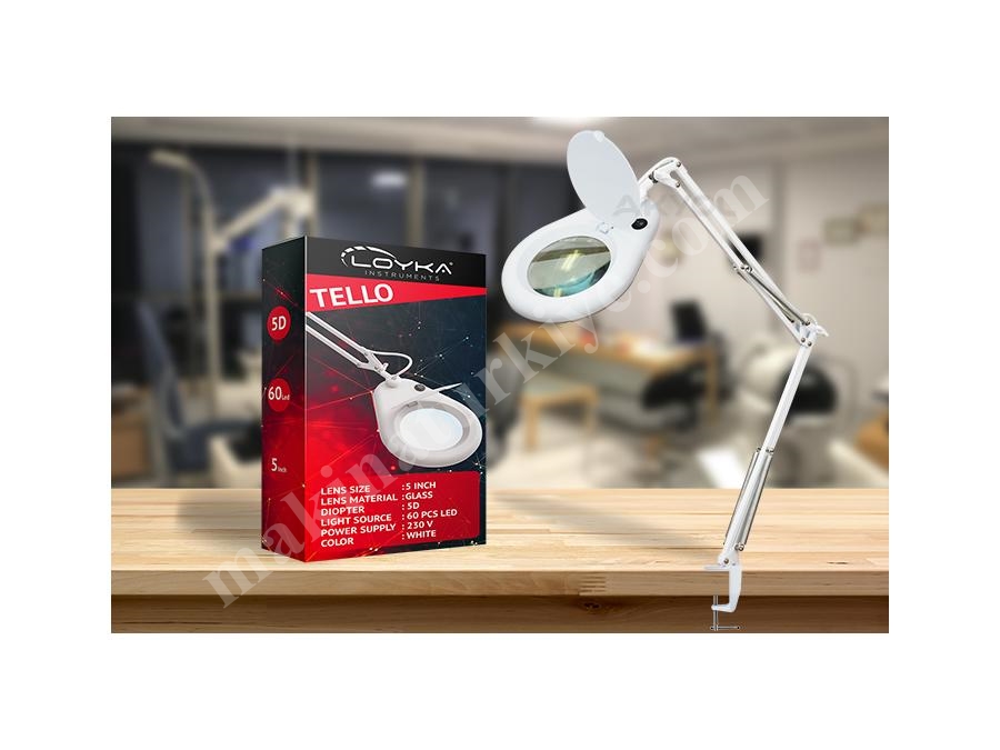 Büyüteç Led Işıklı Ayaklı Tello 5X