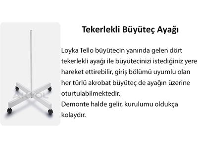 Büyüteç Led Işıklı Ayaklı Tello 5X - 2