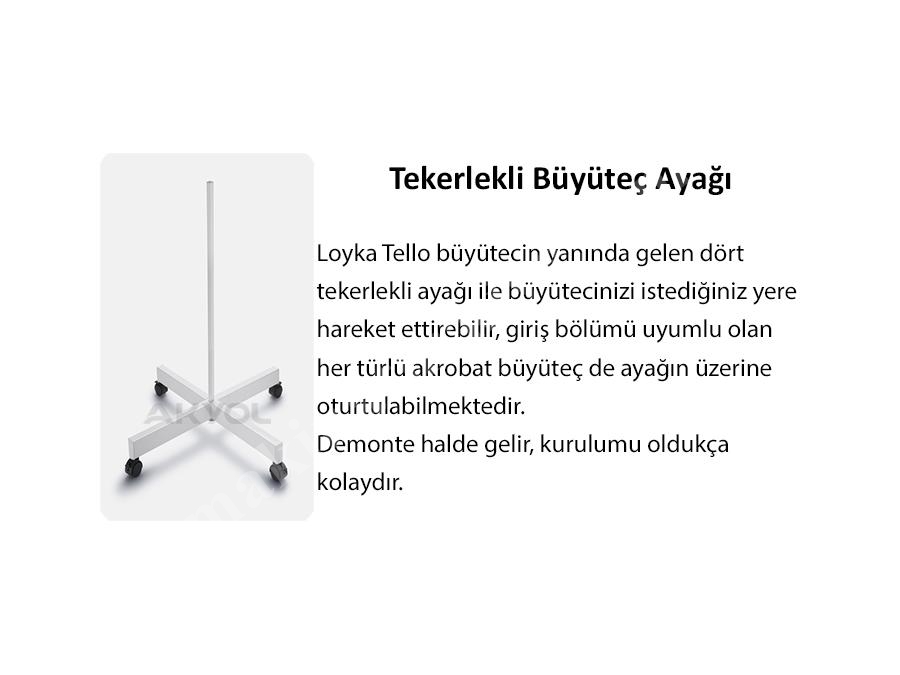 Büyüteç Led Işıklı Ayaklı Tello 5X