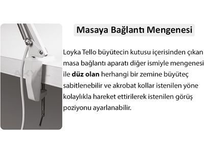 Büyüteç Led Işıklı Ayaklı Tello 5X - 3