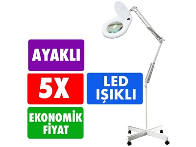 Büyüteç Led Işıklı Ayaklı Tello 5X - 0