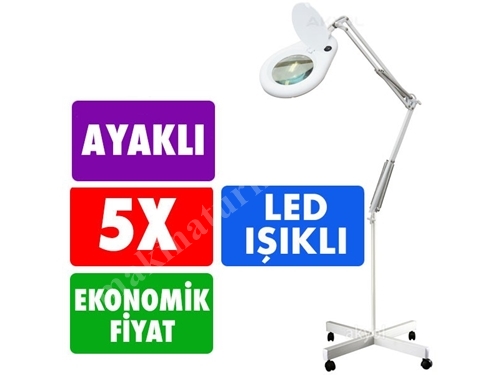 Büyüteç Led Işıklı Ayaklı Tello 5X