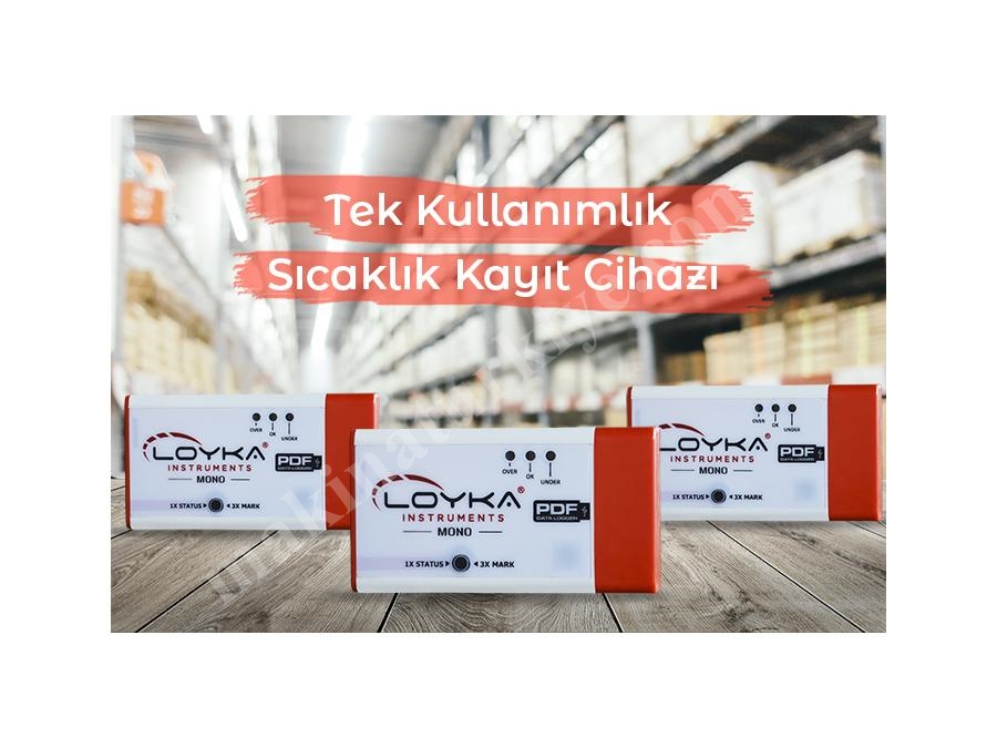 Sıcaklık Kayıt Cihazı Tek Kullanımlık Loyka Mono