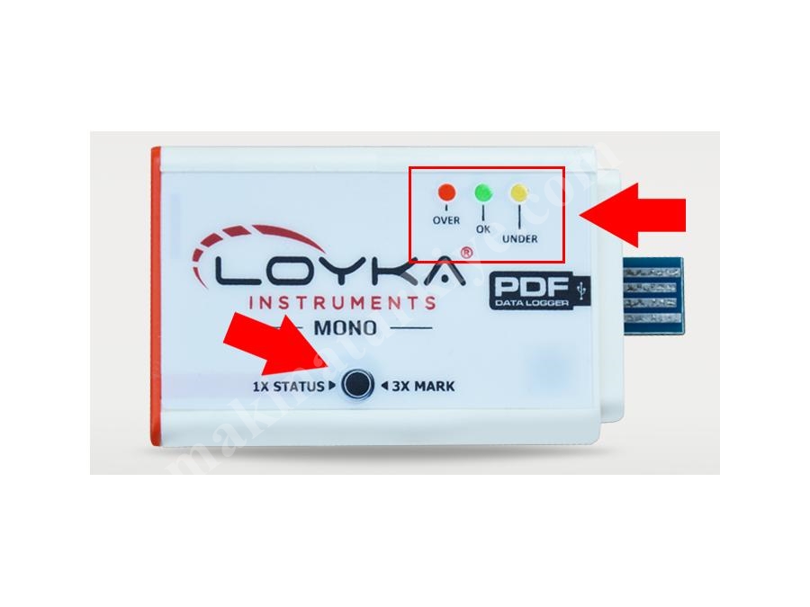 Sıcaklık Kayıt Cihazı Tek Kullanımlık Loyka Mono