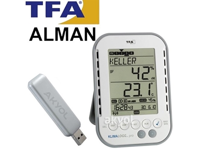 Sıcaklık Ve Nem Kayıt Cihazı Klimalogg Tfa 30-3039 - 0