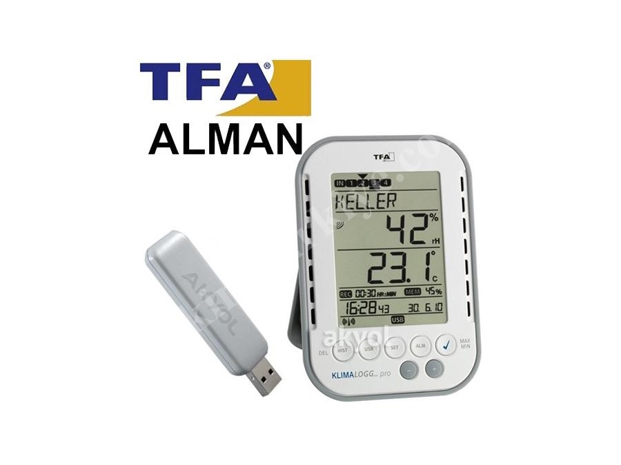 Sıcaklık Ve Nem Kayıt Cihazı Klimalogg Tfa 30-3039
